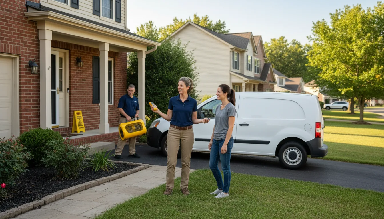 Water restoration image for Dehumidification And Cleanup Services in Breckenridge, MO